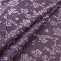 Purple - Authentic Kutch Hand Block Batik Print Pure Handwoven Natural Dyed Kala Cotton Fabric 42