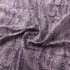 Purple - Authentic Kutch Hand Block Batik Print Pure Handwoven Natural Dyed Kala Cotton Fabric 43
