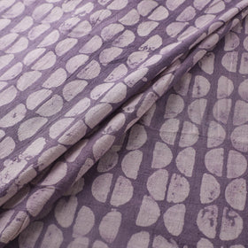 Purple - Authentic Kutch Hand Block Batik Print Pure Handwoven Natural Dyed Kala Cotton Fabric 44