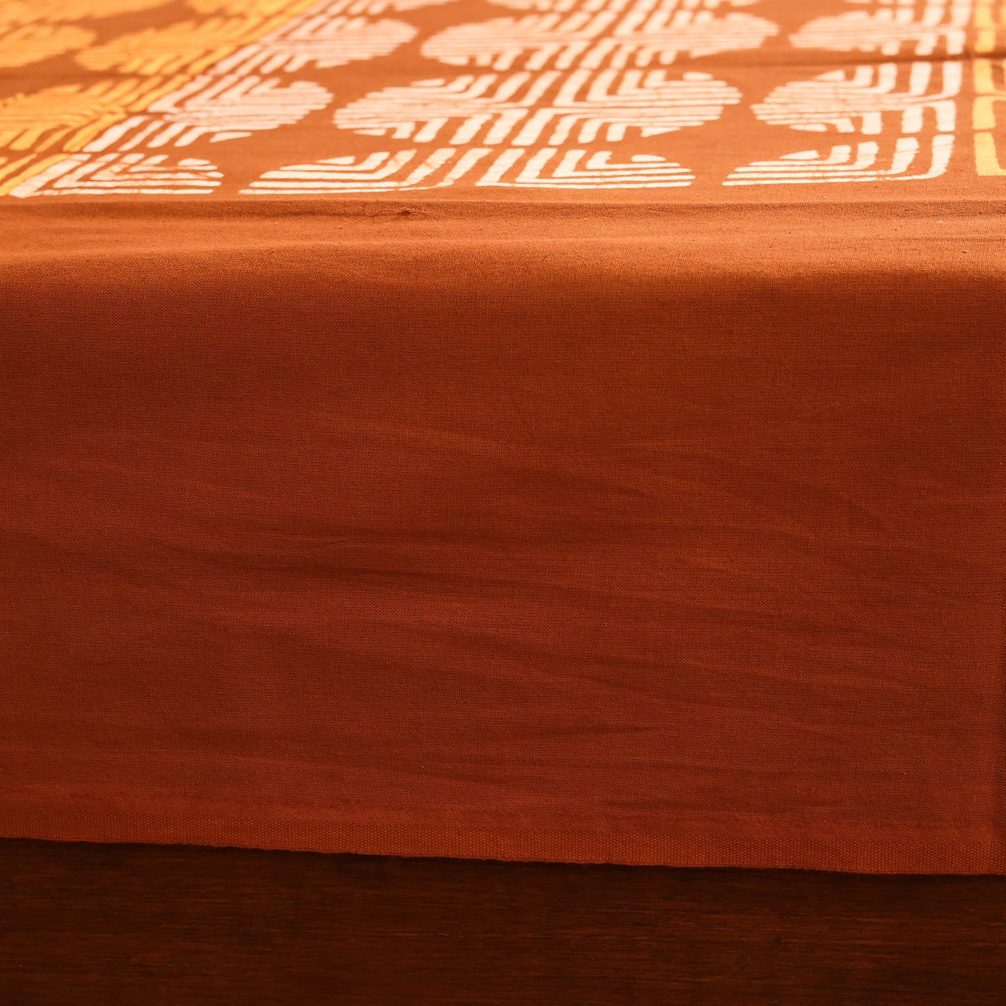 Hand Block Batik Print Cotton Double Bedsheet Set (108 x 90 in) 17