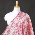  Pink Cotton Hand Batik Print Fabric