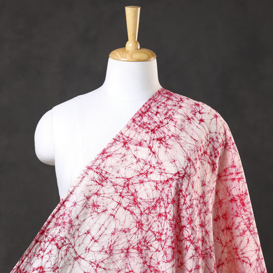 Pink - Hand Batik Printed Pure Cotton Fabric