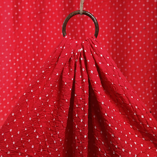 Pink - Kutch Bandhani Tie-Dye Cotton Fabric 10