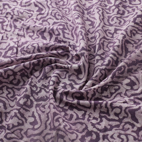 Purple - Authentic Kutch Hand Block Batik Print Pure Handwoven Natural Dyed Kala Cotton Fabric 46
