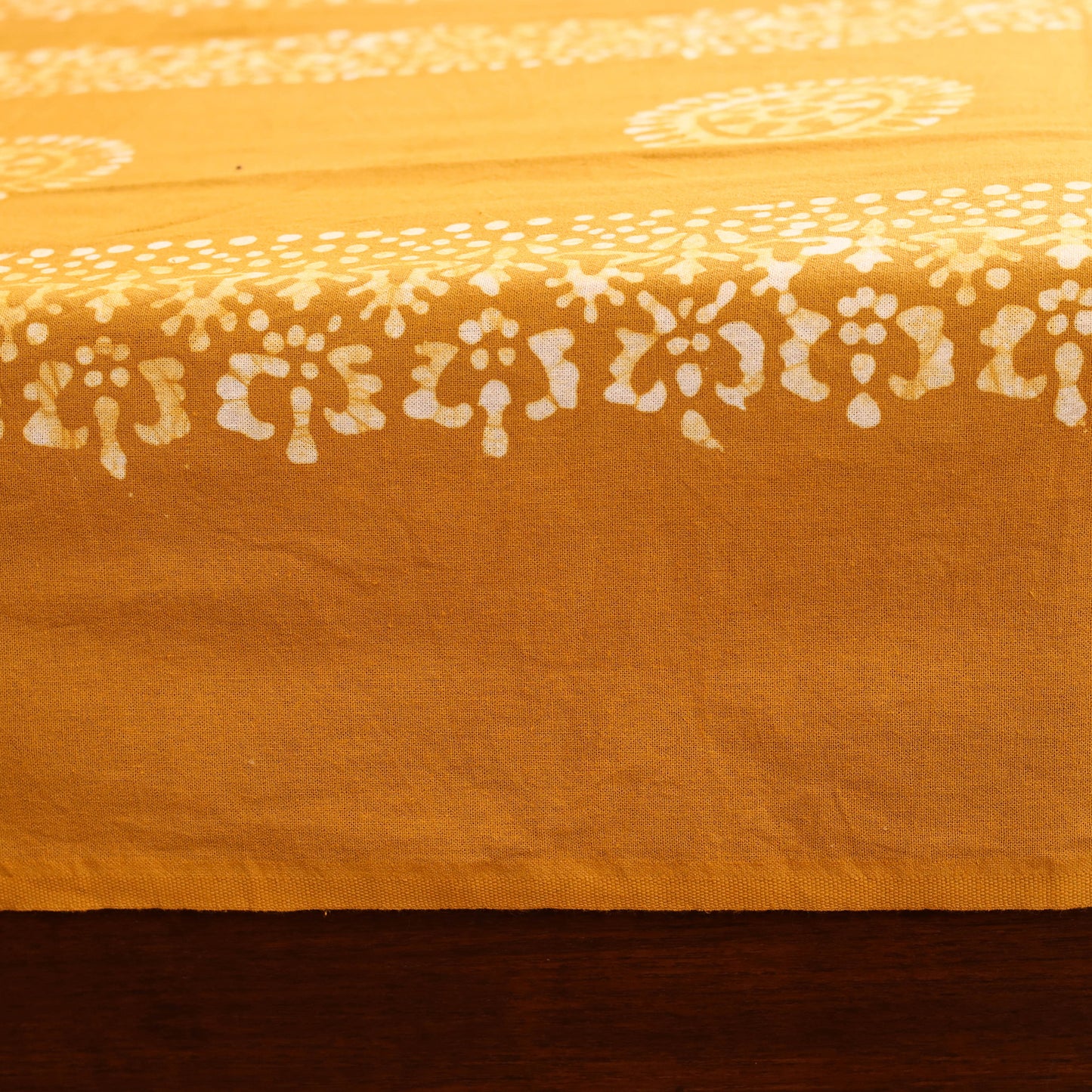 Hand Block Batik Print Cotton Double Bedsheet Set (108 x 90 in) 18