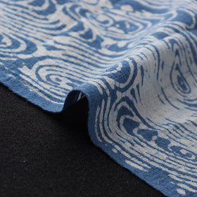 Blue - Authentic Kutch Hand Block Batik Print Pure Handwoven Natural Dyed Kala Cotton Fabric 47