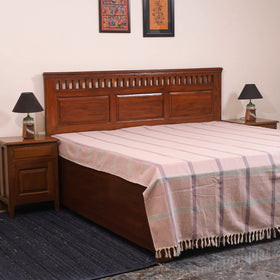 Purple - double handloom cotton bed sheet (108 x 90 in) 38