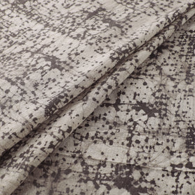 Brown - Authentic Kutch Hand Block Batik Print Pure Handwoven Natural Dyed Kala Cotton Fabric 48