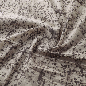 Brown - Authentic Kutch Hand Block Batik Print Pure Handwoven Natural Dyed Kala Cotton Fabric 48
