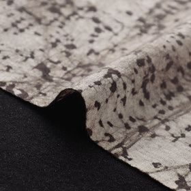Brown - Authentic Kutch Hand Block Batik Print Pure Handwoven Natural Dyed Kala Cotton Fabric 48
