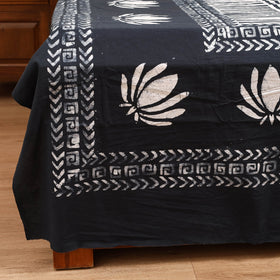Hand Block Batik Print Cotton Double Bedsheet Set (108 x 90 in)  19