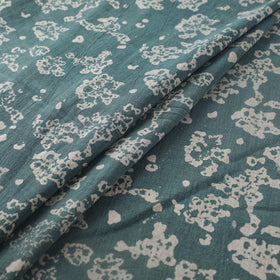 Green - Authentic Kutch Hand Block Batik Print Pure Handwoven Natural Dyed Kala Cotton Fabric 50