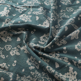 Green - Authentic Kutch Hand Block Batik Print Pure Handwoven Natural Dyed Kala Cotton Fabric 50