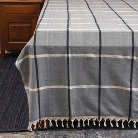 Blue - double handloom cotton bed sheet (108 x 90 in) 39