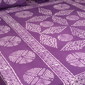 Hand Block Batik Print Cotton Double Bedsheet Set (108 x 90 in) 20