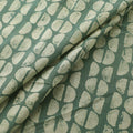 Green - Authentic Kutch Hand Block Batik Print Pure Handwoven Natural Dyed Kala Cotton Fabric 58