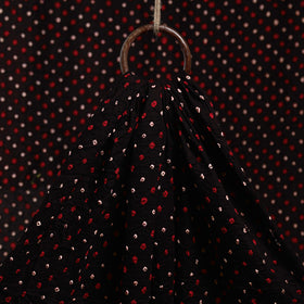 Black - kutch tie-dye cotton bandhani fabric 26