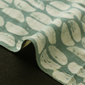 Green - Authentic Kutch Hand Block Batik Print Pure Handwoven Natural Dyed Kala Cotton Fabric 58