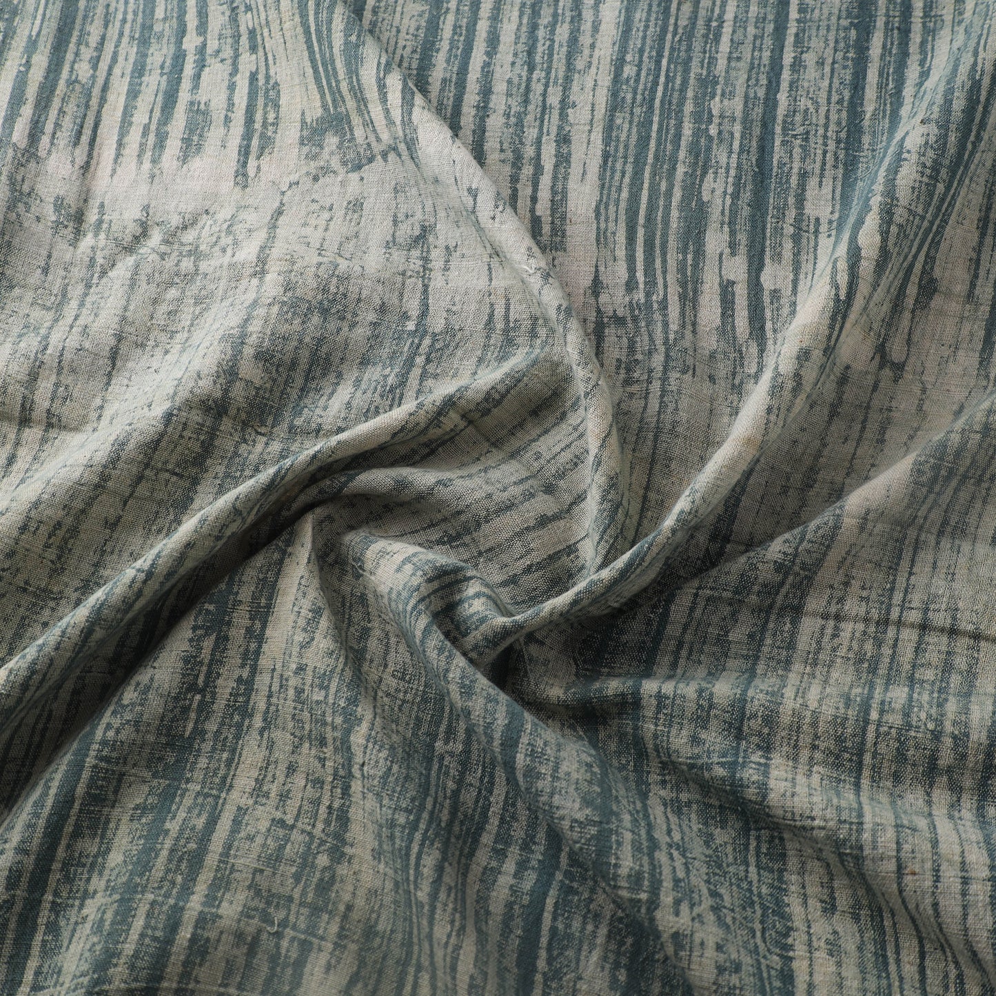 Green - Authentic Kutch Hand Block Batik Print Pure Handwoven Natural Dyed Kala Cotton Fabric 53