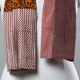  Bagh Block Printed Patchwork Cotton Stole Online at iTokri.com