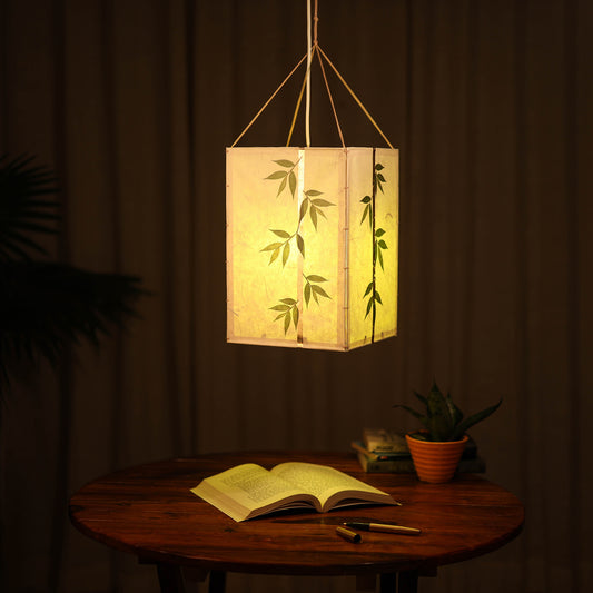 Bamboo Art Work Hanging Lamp Shade