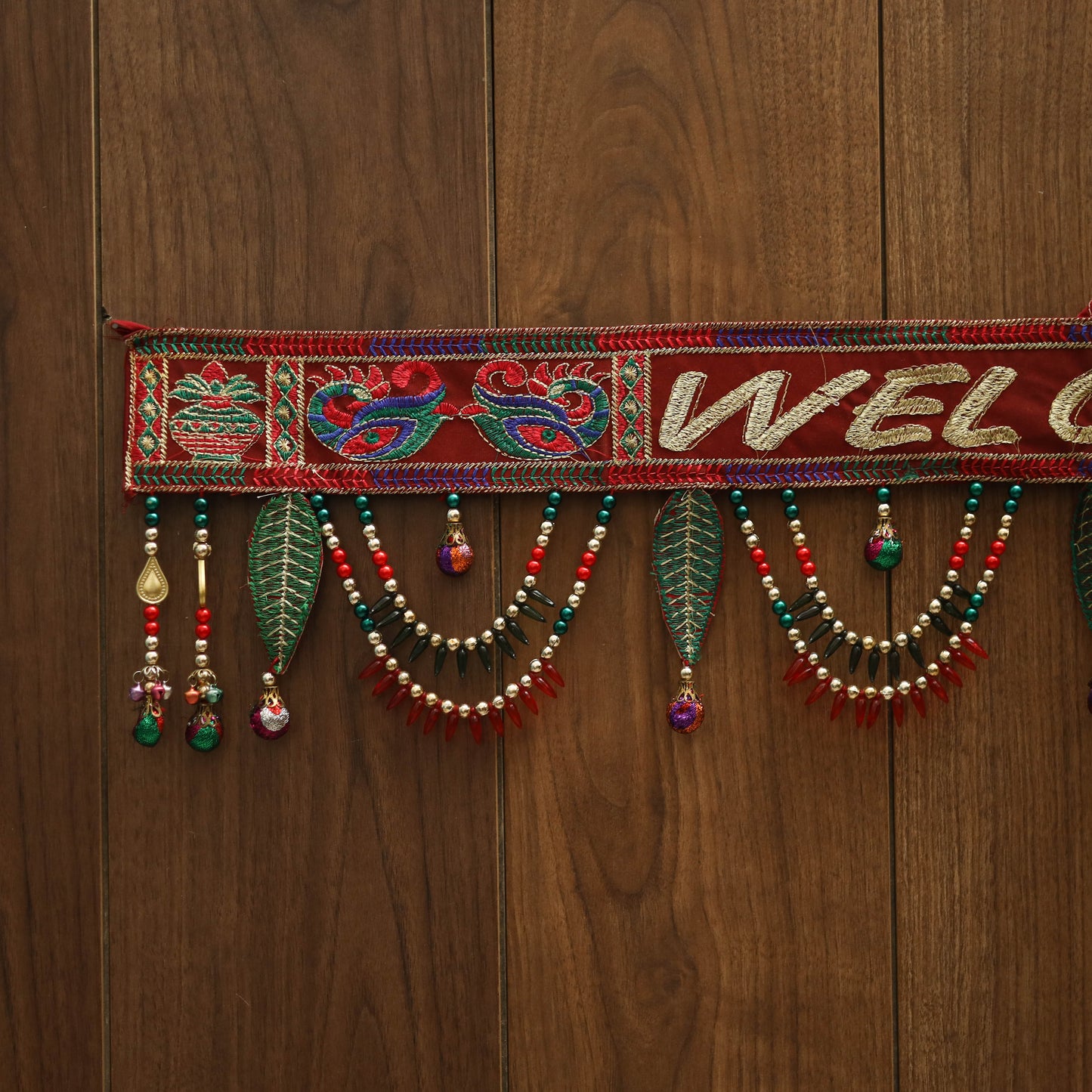 Handmade bead work kutch embroidery toran 23 - handcrafted