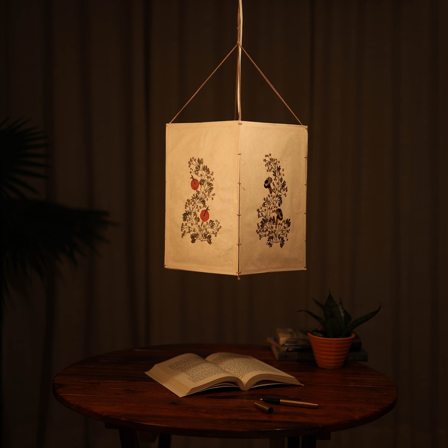 Flower Art Work Hanging Lamp Shade