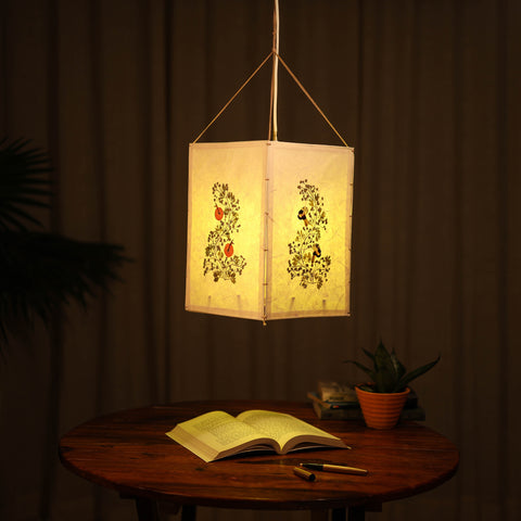 Flower Art Work Hanging Lamp Shade