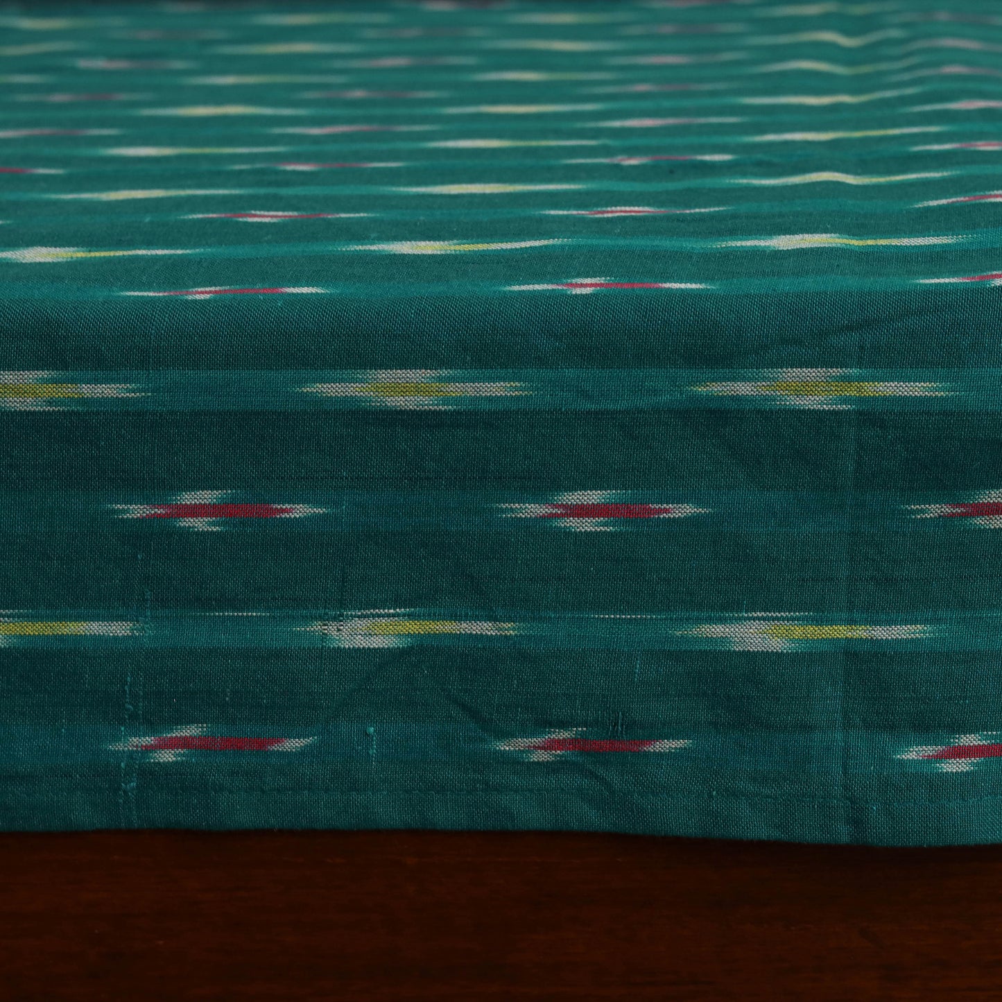 Pochampally Ikat with Bagh Patch Cotton Double Bedsheet Set (108 x 90 in) 02