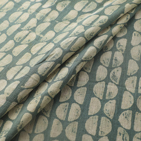 Green - Authentic Kutch Hand Block Batik Print Pure Handwoven Natural Dyed Kala Cotton Fabric 52