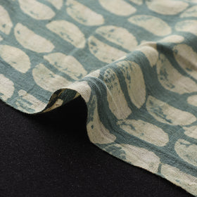 Green - Authentic Kutch Hand Block Batik Print Pure Handwoven Natural Dyed Kala Cotton Fabric 52