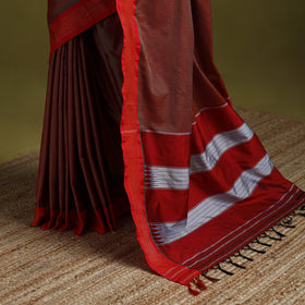 Silk cotton khun saree with ilkal pallu chikki paras border