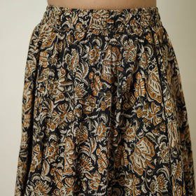 Multicolor - hand printed cotton long bagru skirt 02