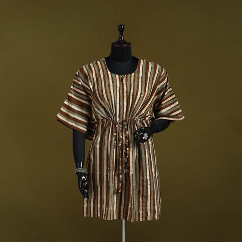 Hand batik cotton medium kaftan 60 - handcrafted