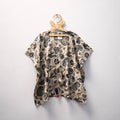 Beige Kalamkari Block Print Cotton Kids Kaftan (3-4 Years)