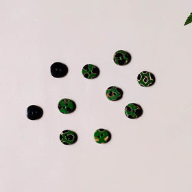 1.2cm hand carved horn clothing button (set of 10) 02