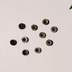 1.3cm hand carved bone clothing button (set of 10) 13