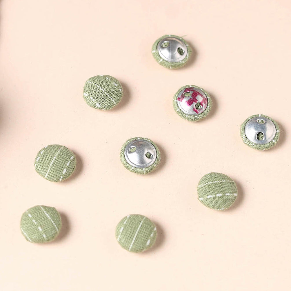 Buttonbaaz Handmade Fabric Button Small 