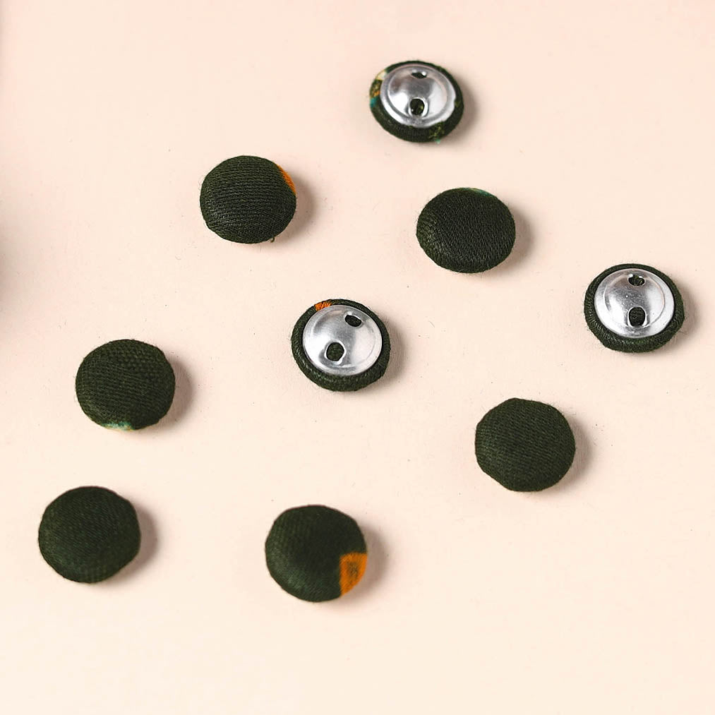  Buttonbaaz Handmade Fabric Button Small 