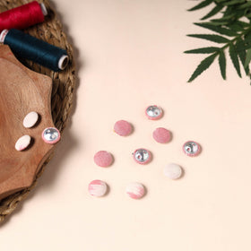  Buttonbaaz Handmade Fabric Button Small 