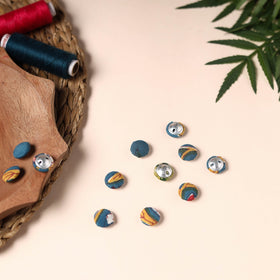  Buttonbaaz Handmade Fabric Button Small 