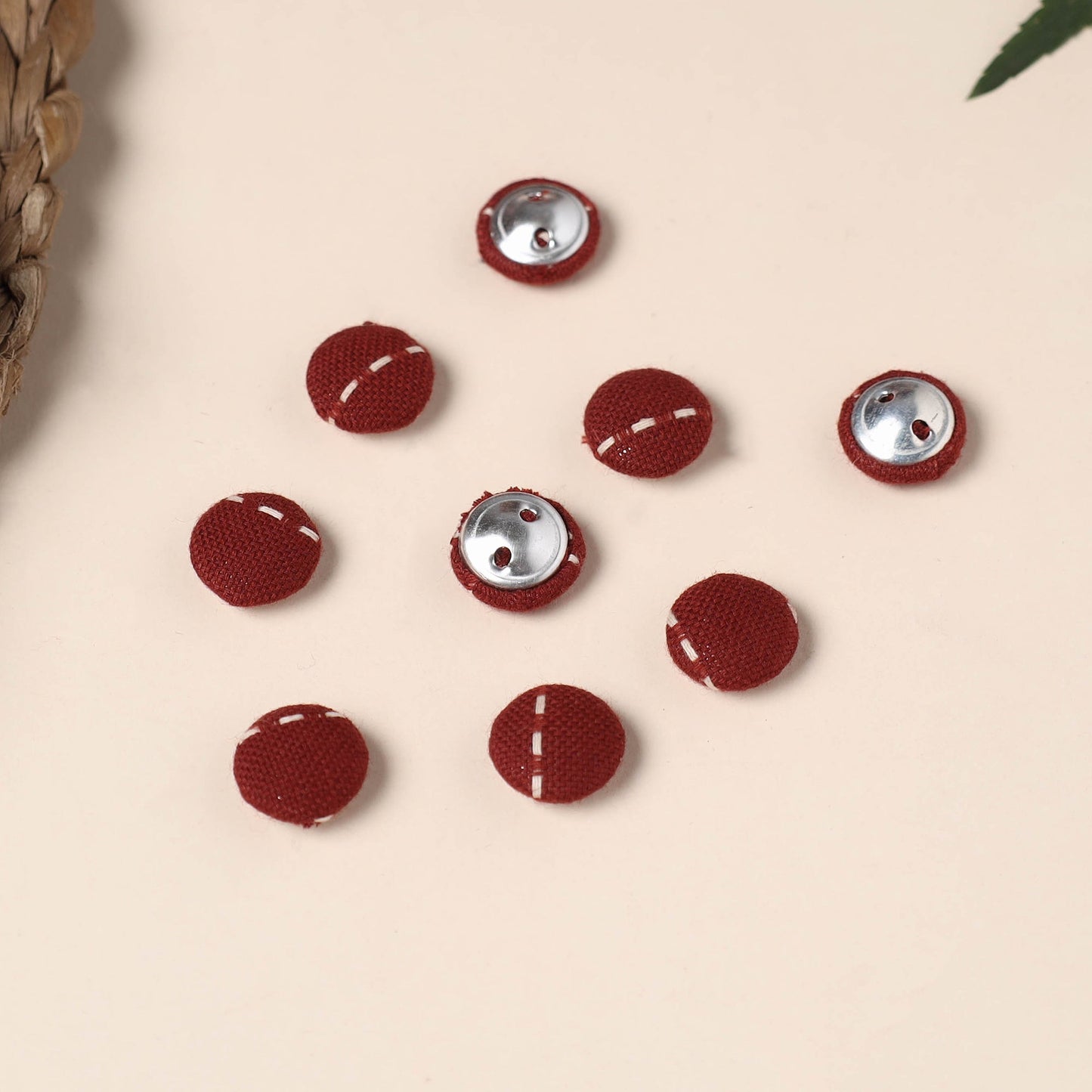  Buttonbaaz Handmade Fabric Button Small 