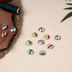  Buttonbaaz Handmade Fabric Button Small 
