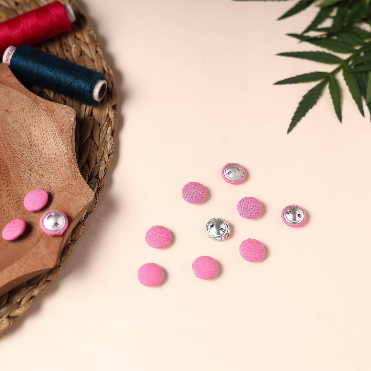  Buttonbaaz Handmade Fabric Button Small 