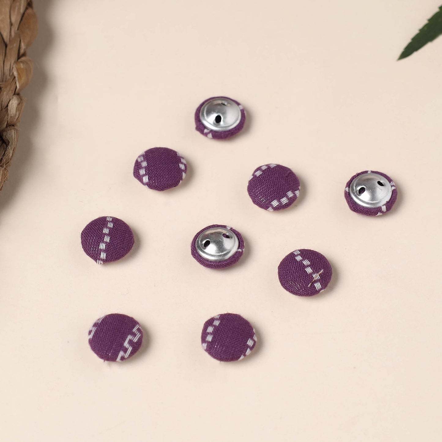  Buttonbaaz Handmade Fabric Button Small 