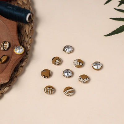  Buttonbaaz Handmade Fabric Button Small 