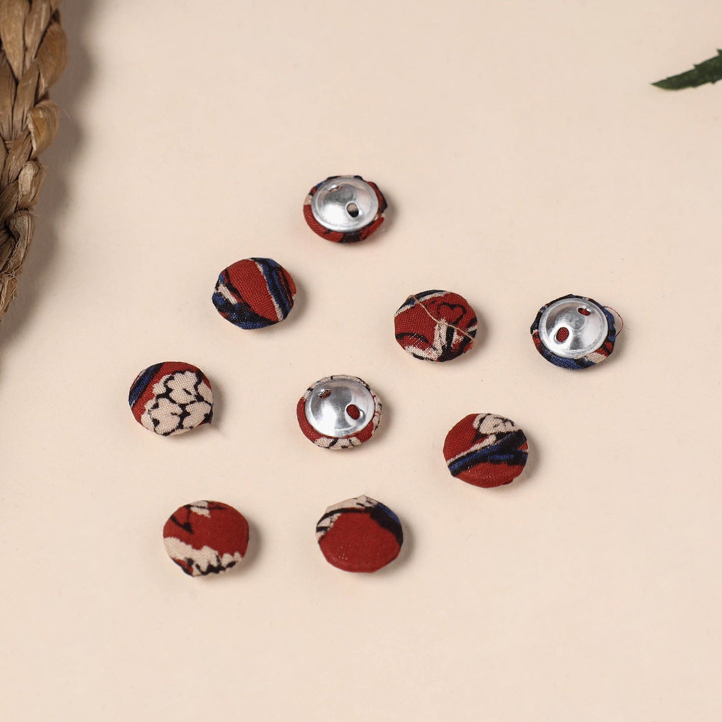  Buttonbaaz Handmade Fabric Button Small 
