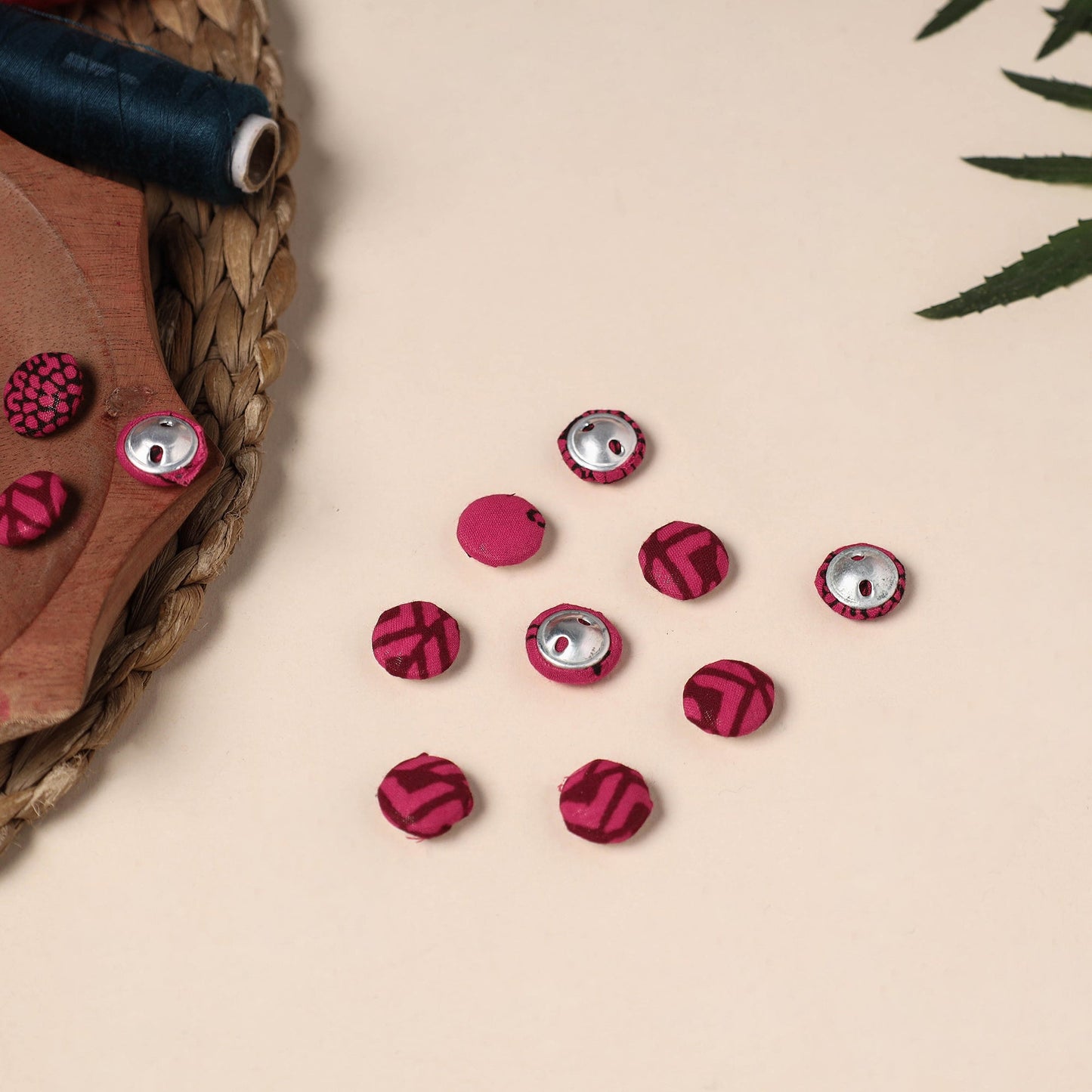  Buttonbaaz Handmade Fabric Button Small 