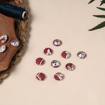  Buttonbaaz Handmade Fabric Button Small 