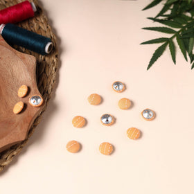  Buttonbaaz Handmade Fabric Button Small 